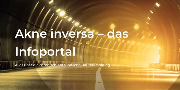 Akne inversa - Das Infoportal Screenshot des Akne-inversa-Infoportals für Patient*innen