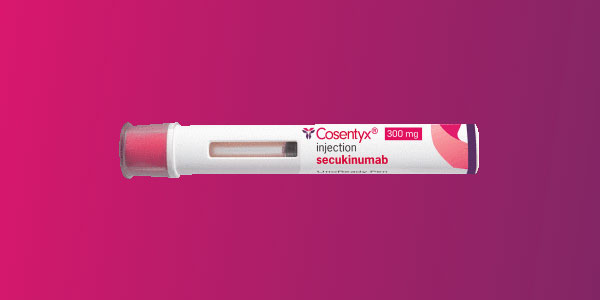 Video preview image. COSENTYX® (secukinumab) 300 mg UnoReady pen.