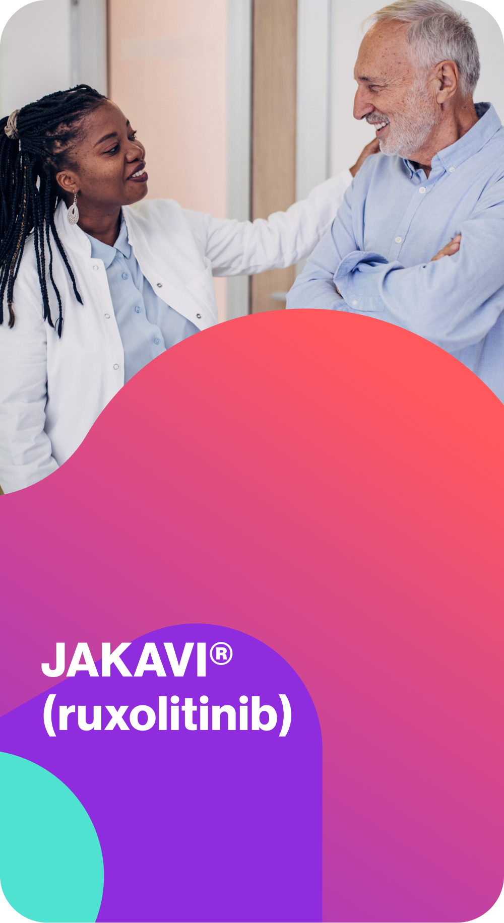 Hero banner. Jakavi® (ruxolitinib) logo.