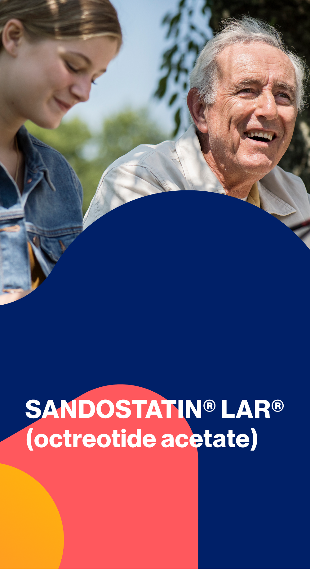 Hero banner. SANDOSTATIN® LAR® (octreotide acetate) logo.