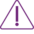 Icon of a warning triangle.