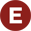 Circle with the letter E icon.