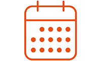 Calendar icon.