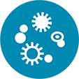 Icon representing infections.