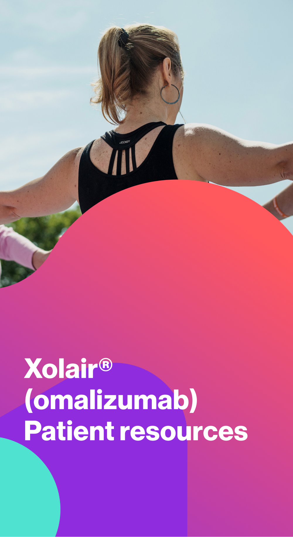 Hero banner. Xolair (omalizumab) patient resources.